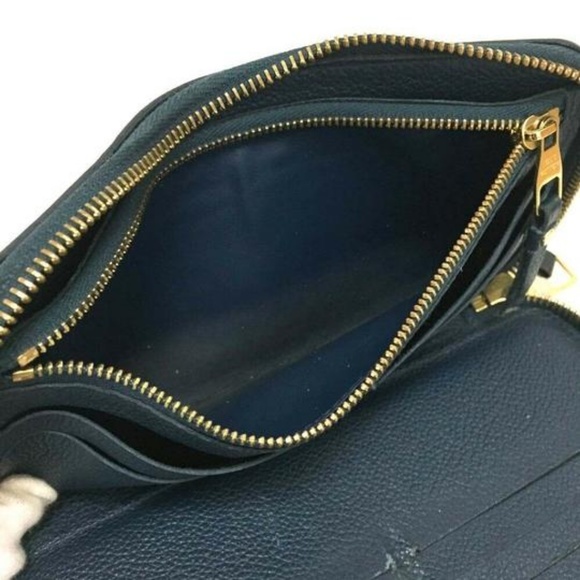 100% Auth Louis Vuitton Long Empreinte Leather Zip - Picture 7 of 8